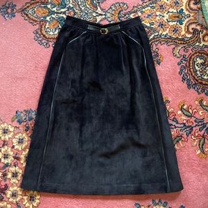 Vintage Gucci Suede Skirt